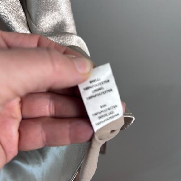 Ramy Brook Top Medium Halter Metallic Gold Dressy Glam - Picture 12 of 12